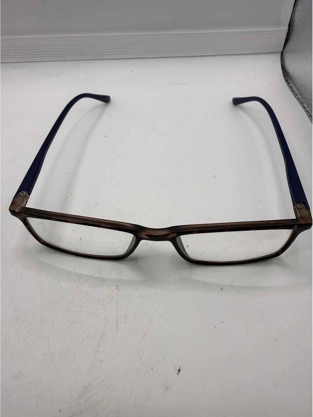 Jones New York JNYR050-MTU Eyeglasses Frames 52-18-140 Brown Blue Rectangular